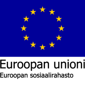 Logo: Euroopan unioni, Euroopan sosiaalirahasto.